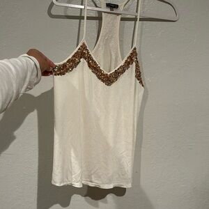 Express rose gold sparkling shirt